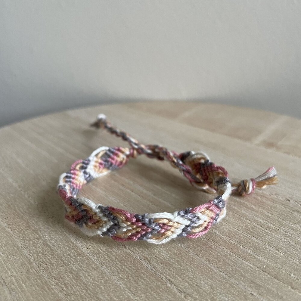 Bailey Bracelet, anklet, trendy, comfortable, tie, embroidery thread, woven, gif